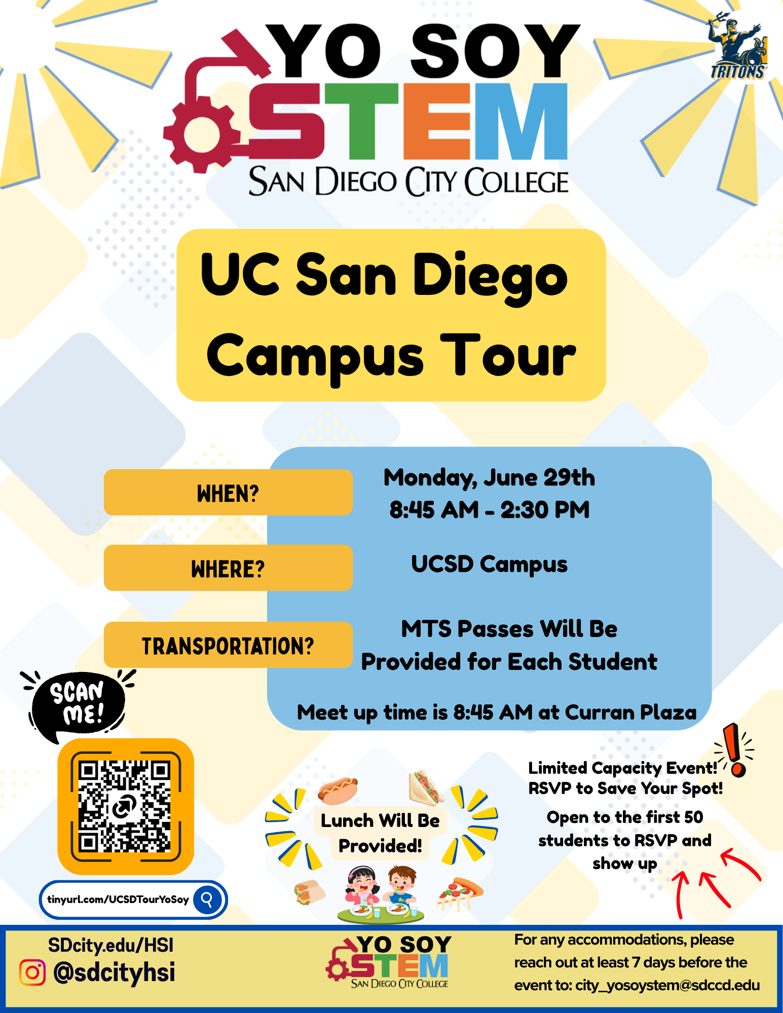 UC San Diego Campus Tour flyer
